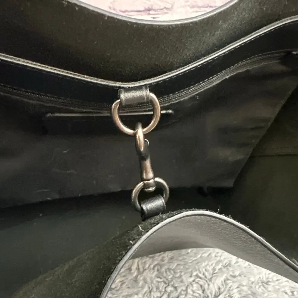 Coach Hudson Large Tote F59403 Black Embossed Logo